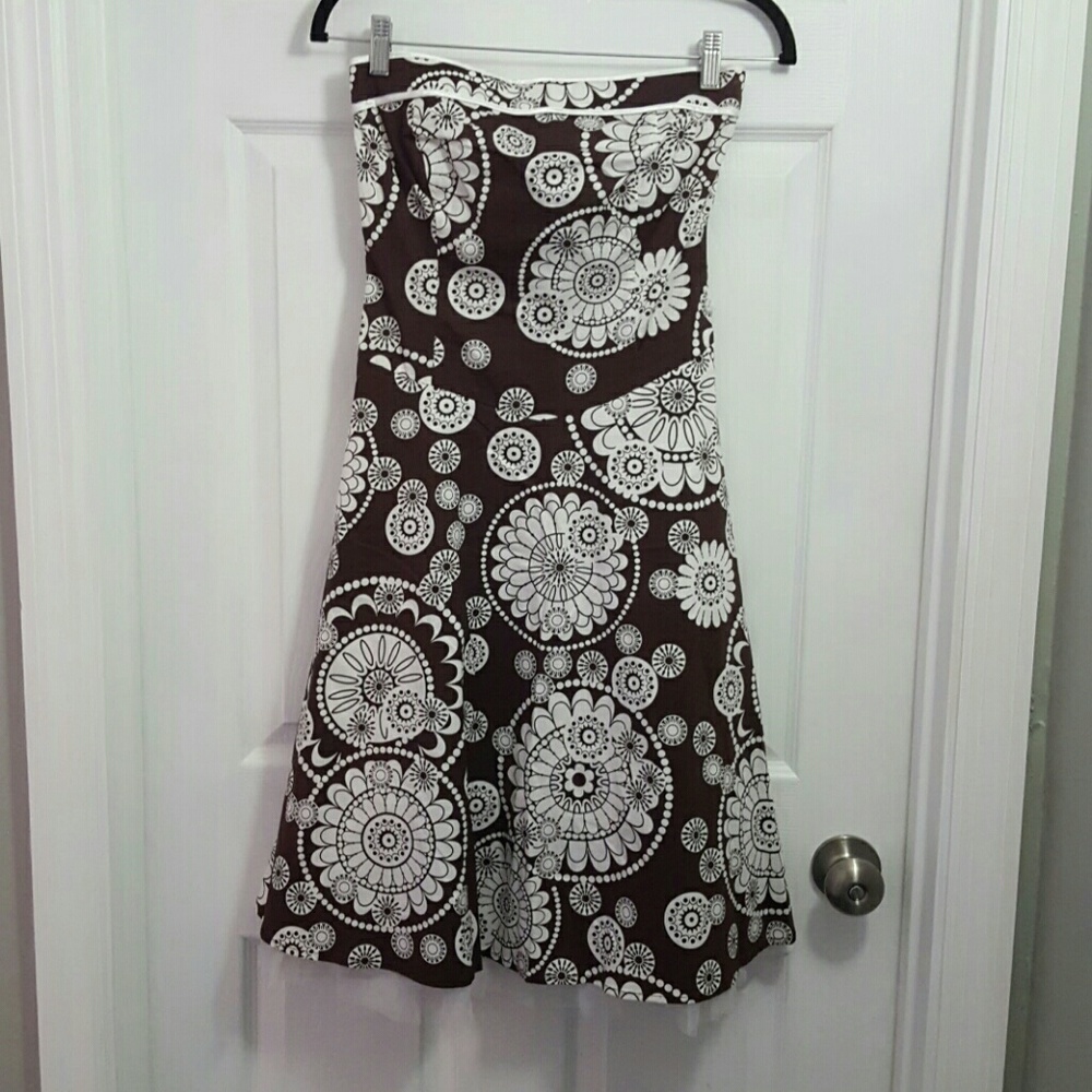 Strapless cotton sundress
